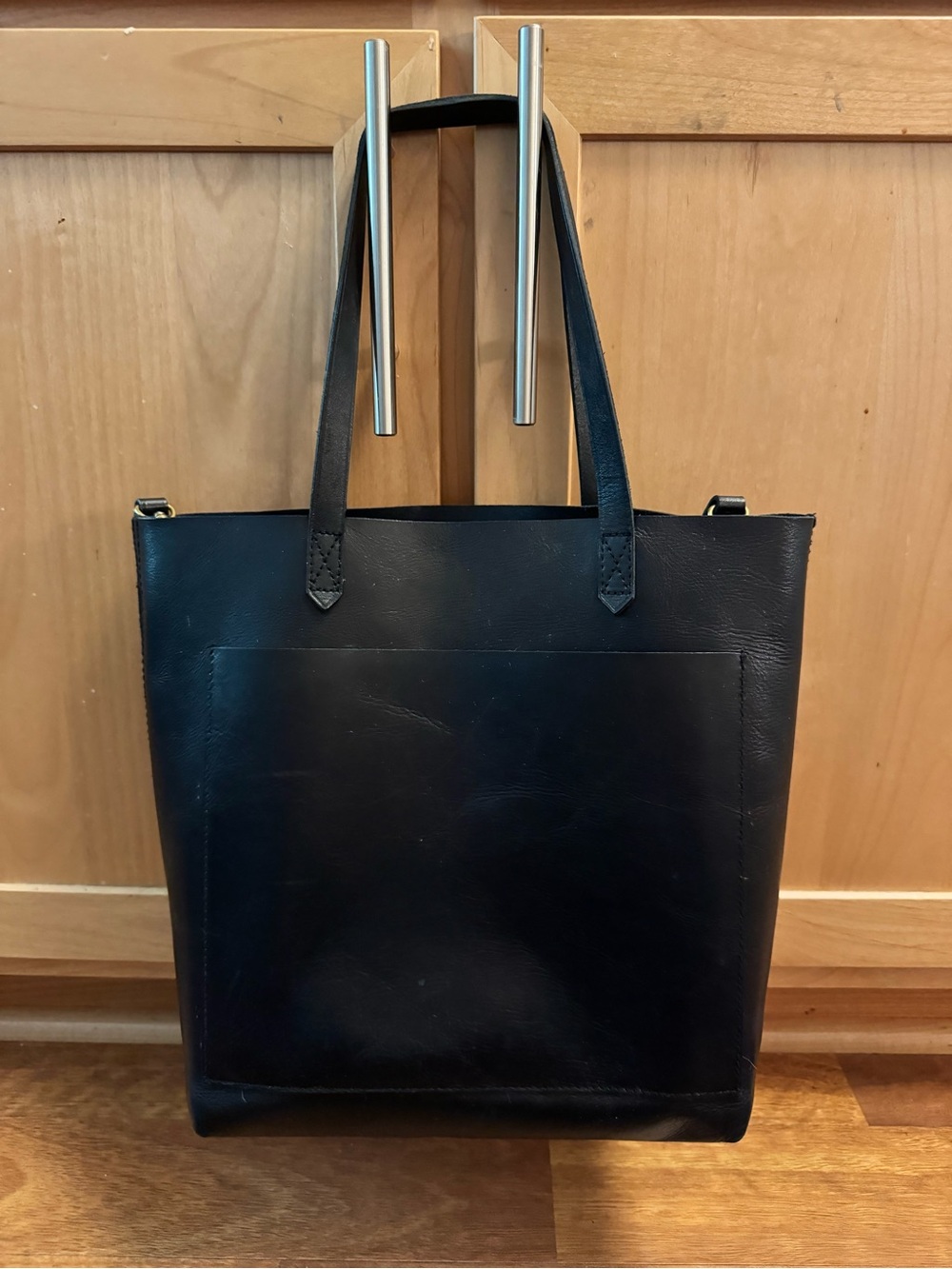 Madewell Black Leather Tote Bag - Picture 4 of 4